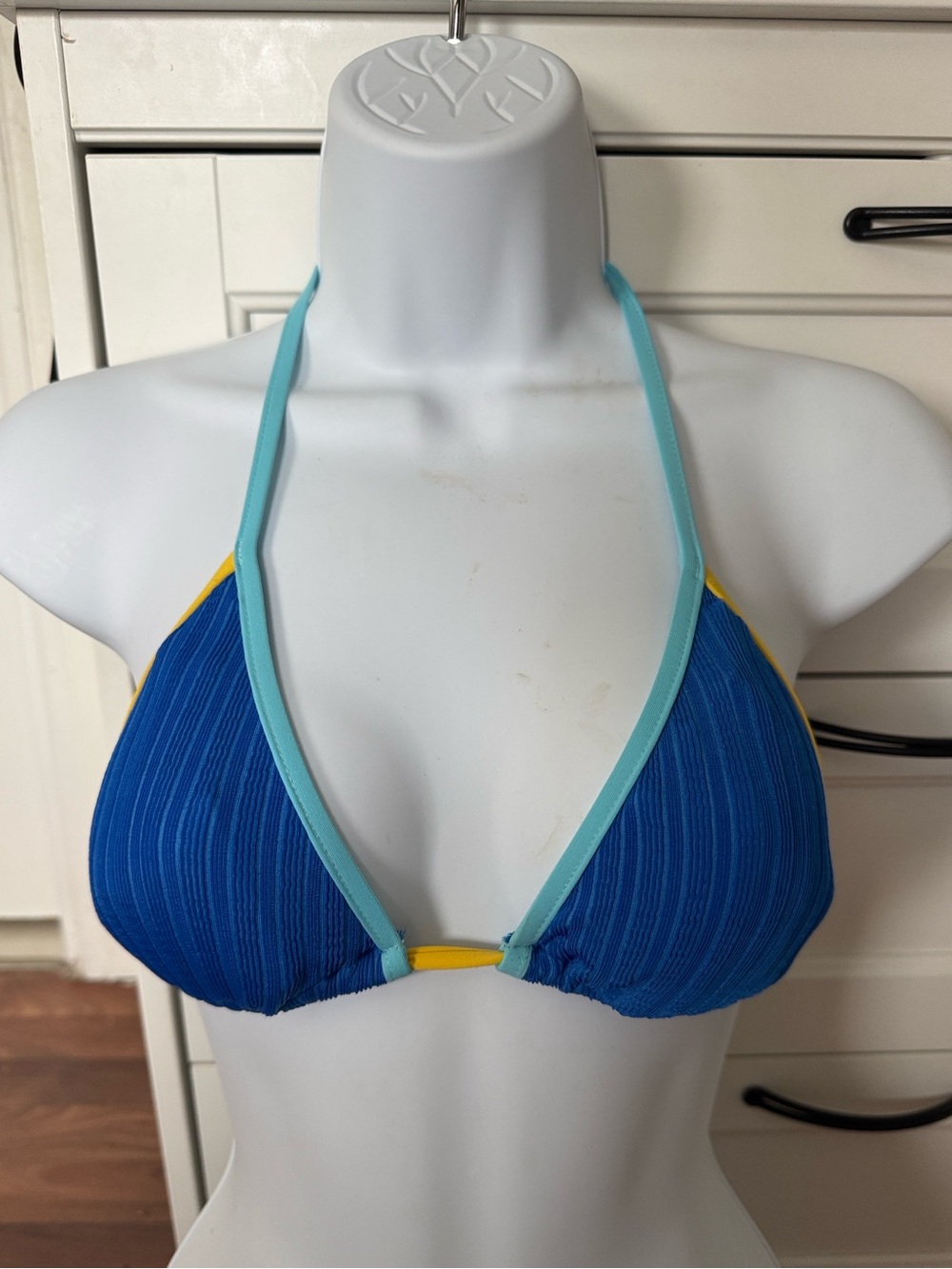 BECCA Ribbed Triangle Bikini Top